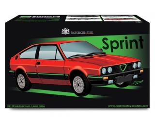 Alfa Romeo Sprint 1.5 Quadrifoglio Verde 1983 Rosso alfa Laudoracing 1:18 Resinemodell (Türen, Motorhaube... nicht zu öffnen!)